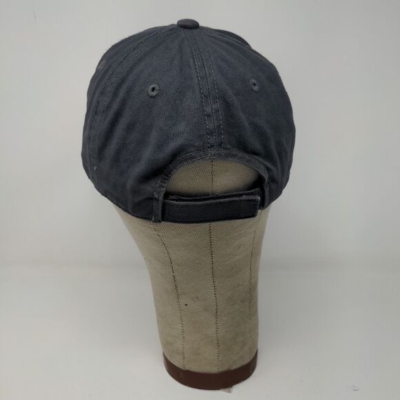 Port Authority Mens Strapback Hat Gray Adjustable Embroidered PH Logo - Picture 7 of 10